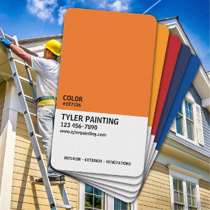 Paint Sample Painting Company Visitkort