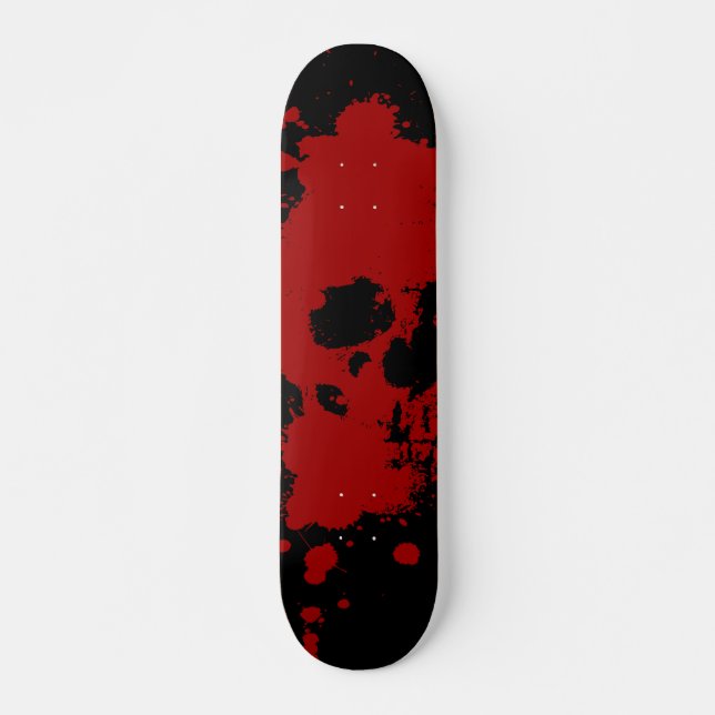 PAINT SKULL SKATEBOARD BRÄDA 21,5 CM (Framsida)