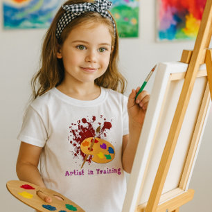 Paint Splash Flickor T-Shirt