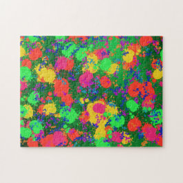 Paint Splatter Abstrakt Jigszawa puzzle Pussel