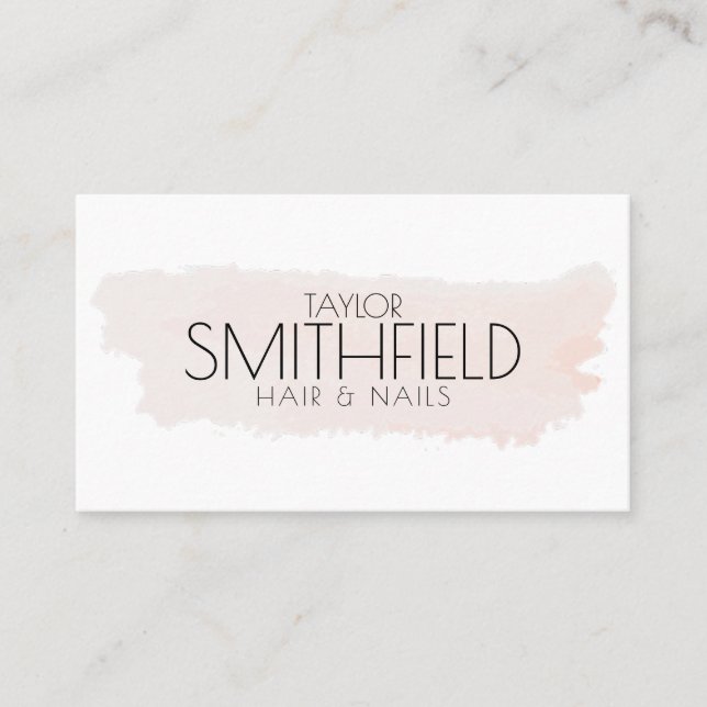 Paint Splatter Modern Salon Nagel Hair Makeup Visitkort (Framsida)