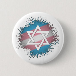 Paint Splatter Transgender Pride Star of David Knapp