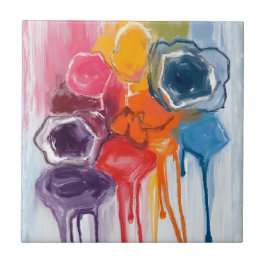 Paint Splatter | Watercolor Artist Painting Kakelplatta