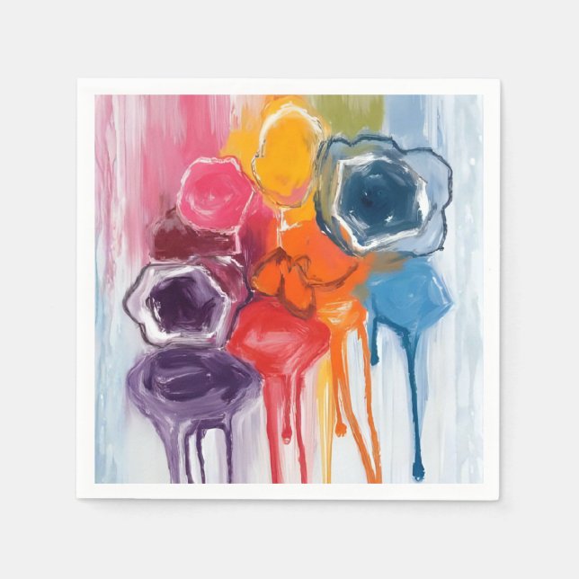 Paint Splatter | Watercolor Artist Painting Pappersservett (Framsidan)