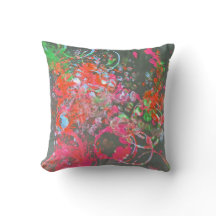 Paint stänk art cushion