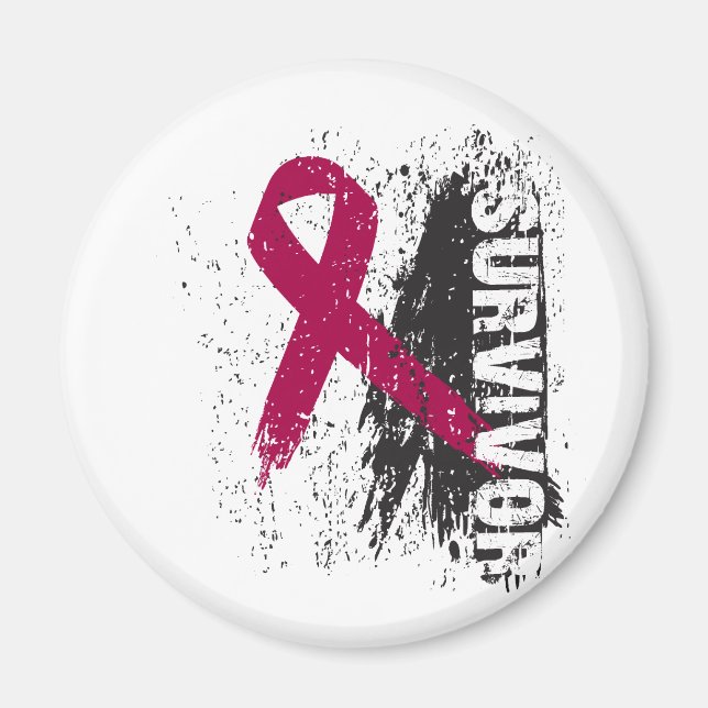 Paint Stänk Design - Många Myeloma Survivor Magnet (Framsidan)