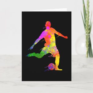 Paint Stänk Fotspelare för Älskare-grafik Kort