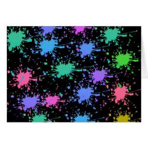 Paint Stänk Hälsningskort