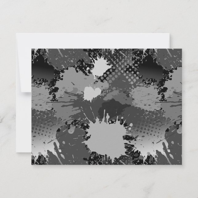 Paint Stänk Mönster 2 Anteckningskort (Framsida)