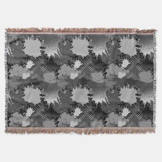 Paint Stänk Mönster 2 Filt (Framsidan)