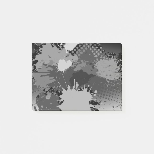 Paint Stänk Mönster 2 Post-it Block (Framsida)