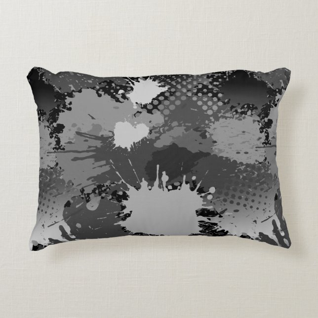 Paint Stänk Mönster 2 Prydnadskudde (Framsidan)