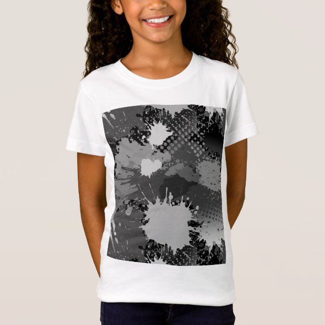 Paint Stänk Mönster 2 T Shirt (Framsida)