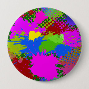 Paint Stänk Mönster 3 Knapp