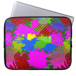 Paint Stänk Mönster 3 Laptop Fodral