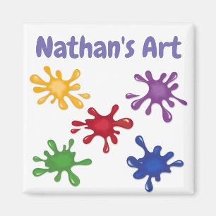 Paint Stänk Personlig Artist Magnet