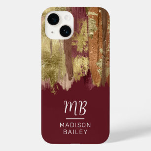 Paint Stroke Guld Bronze Monogram
