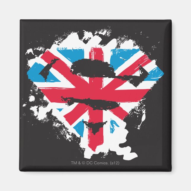 Paint Strokes British S-Shield Magnet (Framsidan)