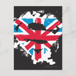 Paint Strokes British S-Shield Vykort