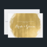 Paint-utseende för Bröllop Advice Card Guld Rådkort<br><div class="desc">möhippa för elegant/möhippa Bröllop Advice Card för bruden och trimmen med glamorös Guld Paint-utseende och anpassningsbar.</div>
