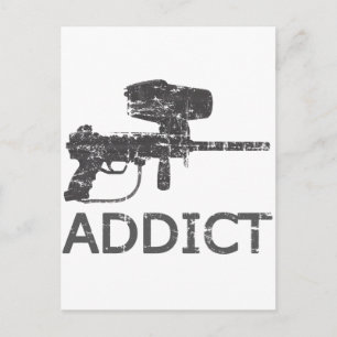 Paintball Addict Vykort