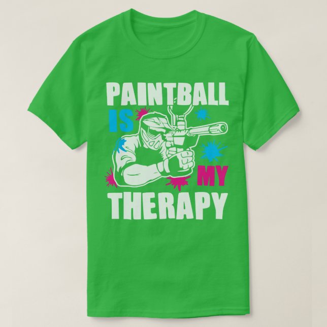 Paintball är min Paintball är min terapi T Shirt (Design framsida)