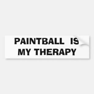 Paintball är min terapi bildekal