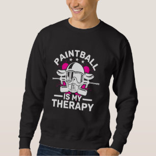 Paintball är mitt terapeutiska paintball-väska och lång ärmad tröja