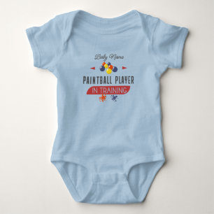 Paintball Baby Namn Player i Träna Paintball T Shirt
