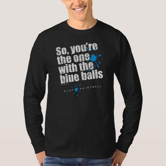 Paintball Blue Bollar Tee (Framsida)