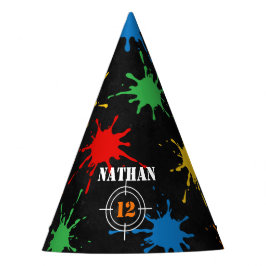 Paintball Boys Paint Splatter Födelsedagsfest Hat