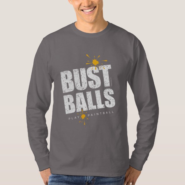 Paintball Bust Balls Tröja (Framsida)