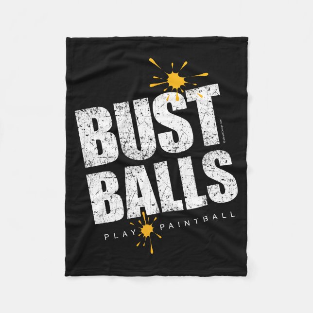 Paintball Bust Bollar Fleecefilt (Framsidan)