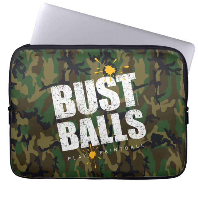 Paintball Bust Bollar Laptop Fodral (Framsidan)