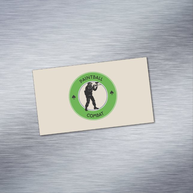 Paintball Combat Visitkortmagnet (In Situ)