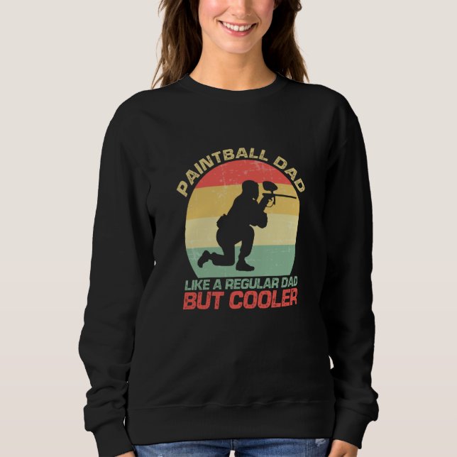 Paintball Dad Like A Regular Dad But Cooler T Shirt (Framsida)