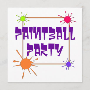 PAINTBALL FÅR-TILLSAMMANS PARTYINBJUDANINBJUDAN INBJUDNINGAR