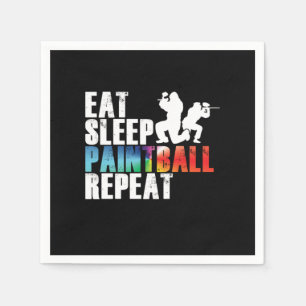 Paintball Färg Plattor Paintball Player Gift Pappersservett
