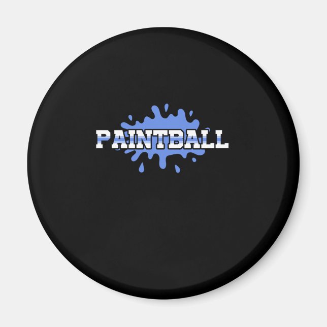 Paintball Färg Splat Paintball Marker Gun Gift Magnet (Framsidan)