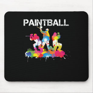 Paintball Färg Splat Paintball Player Gift Musmatta
