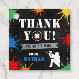 Paintball Favor Tag, Paintball Tack Märkre Gåvor Etiketter