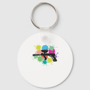 Paintball Gun Marker Paintball Player Gift Nyckelring