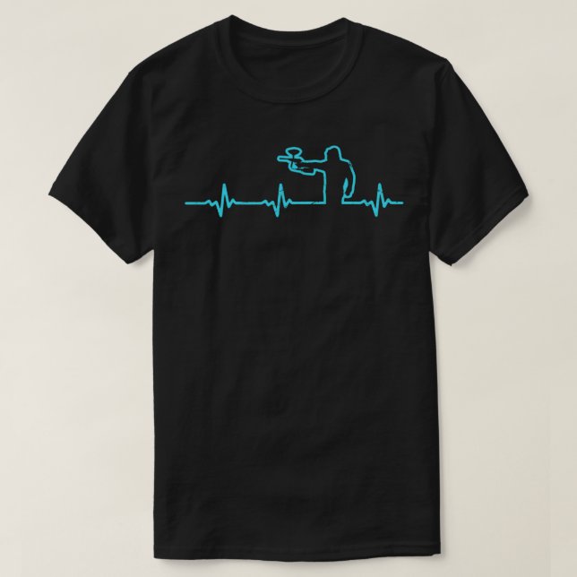 Paintball Herzschlag T Shirt (Design framsida)