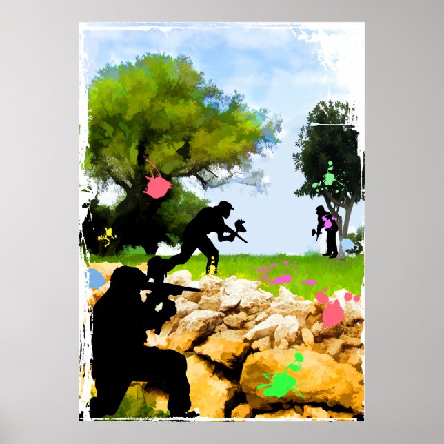 Paintball i Vår Poster (Framsidan)