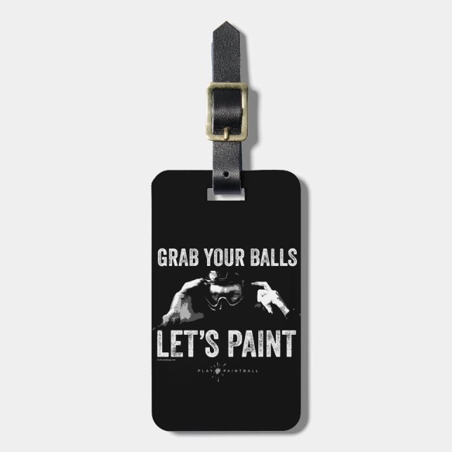 Paintball Let's Paint Bagagebricka (Vertikal Framsida)