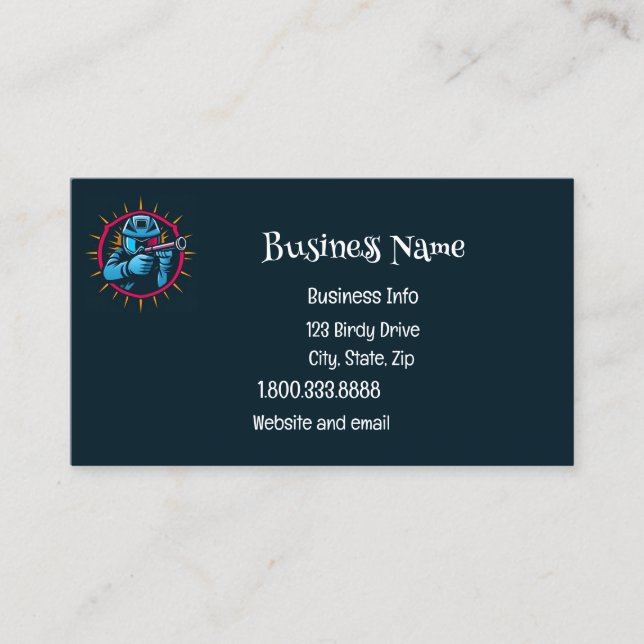 Paintball Logotyp Game Player-filmklipp Visitkort (Framsida)