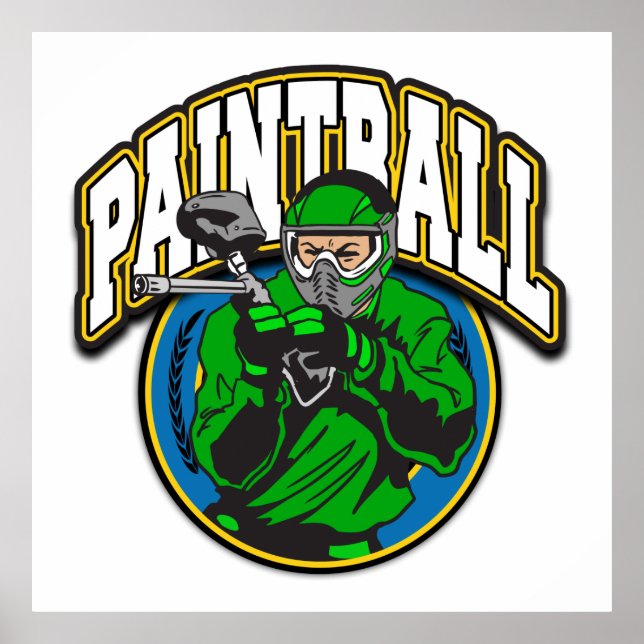 Paintball Logotyp Poster (Framsidan)