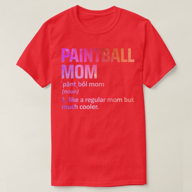 paintball mamma t shirt (Design framsida)