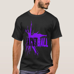 Paintball neon lila Blk T Shirt