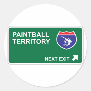 Paintball Next Exit Runt Klistermärke